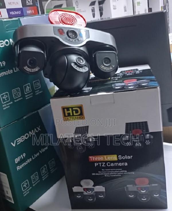 4G Triple Camera CCTV With Siren – Outdoor Security Camer