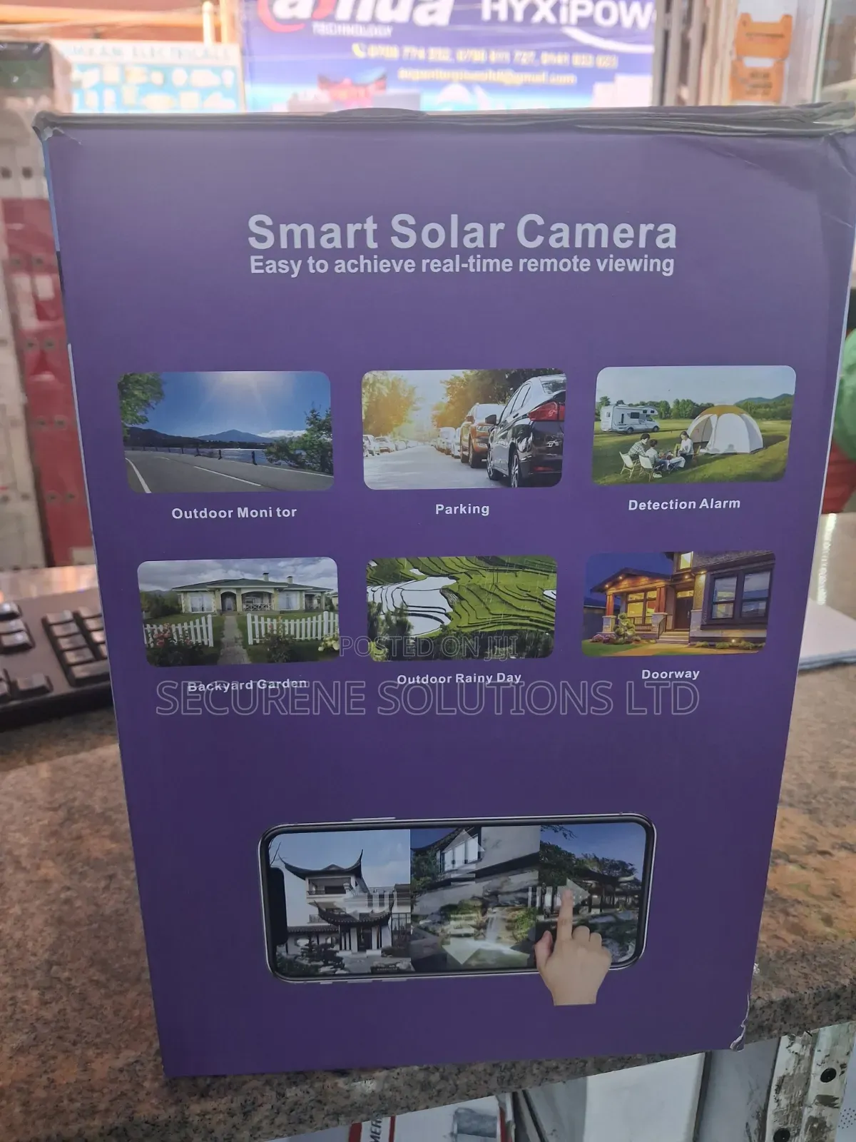 Solar Powered Smart Alarm PTZ 4G Wifi Camera Model: QL23-W)