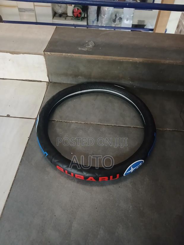 Branded Subaru Steering Wheel Cover | Premium Subaru Steering Cover