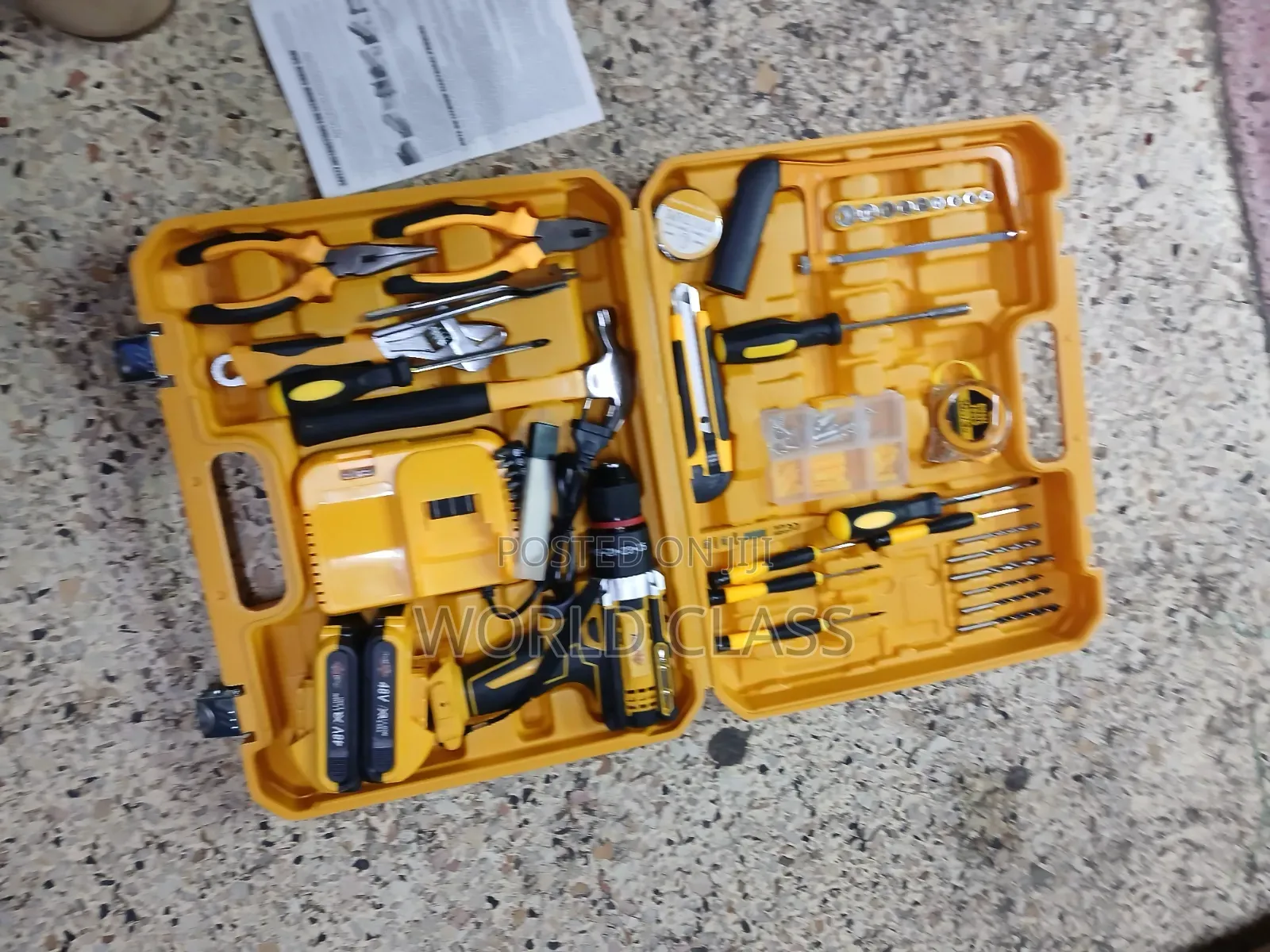 DeWalt-branded 48V Cordless Drill and General Tool Combo Kit