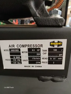 Hisaki 100L Diesel Air Compressor With 8.5hp Diesel Engine