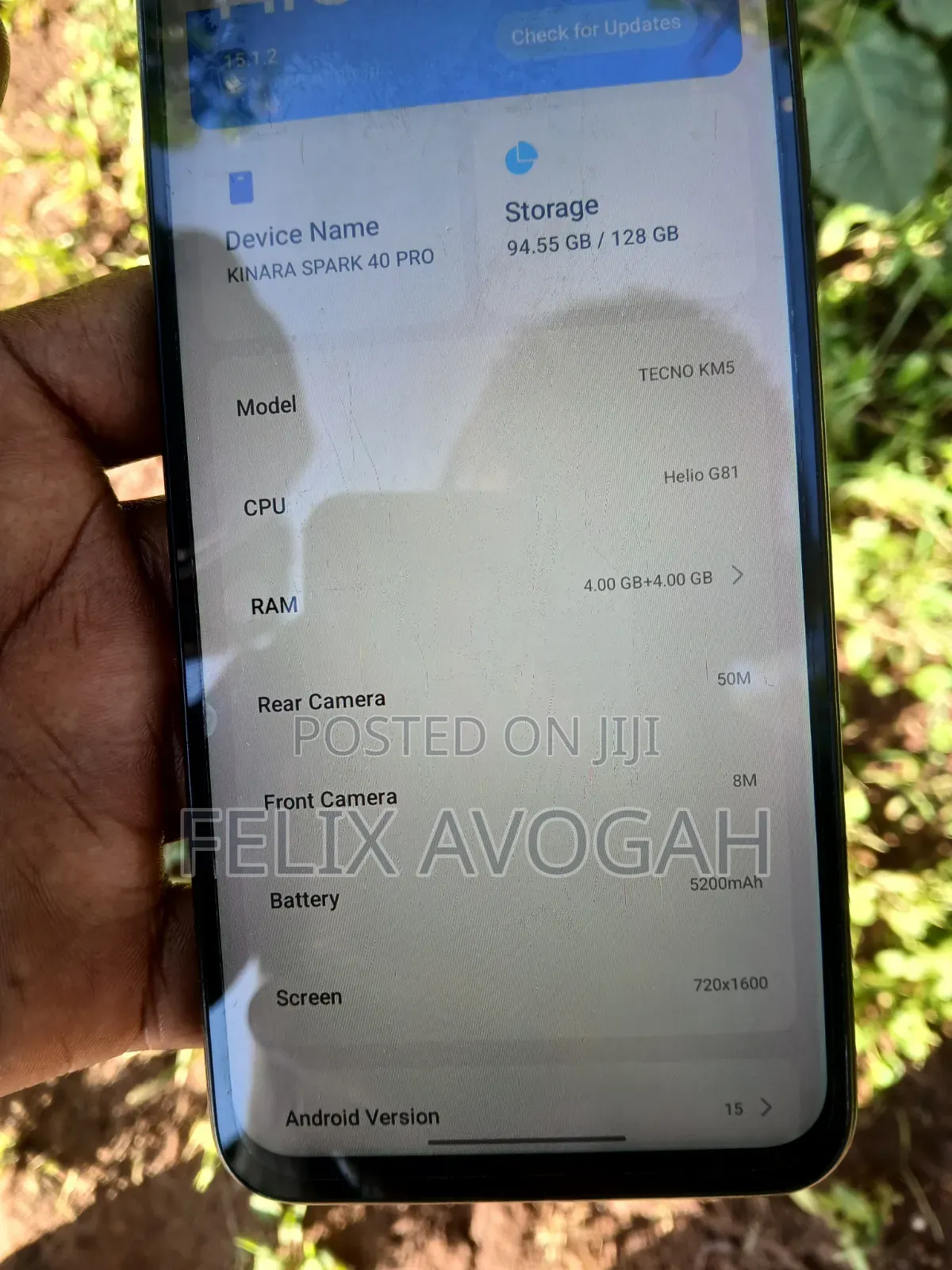 Tecno Spark 40 128 GB Black