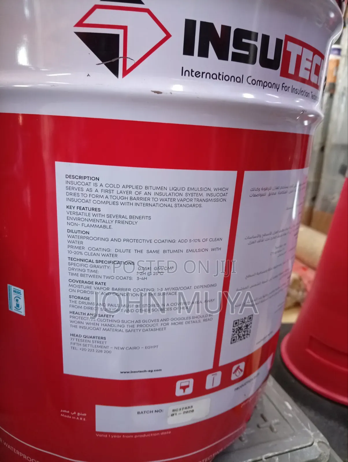 Bituminous Emulsion Primer and Waterproof Protective Coating