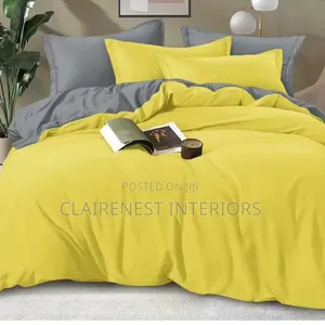 Grey and Yellow Beautiful Duvet Covers for Master Bedrooms