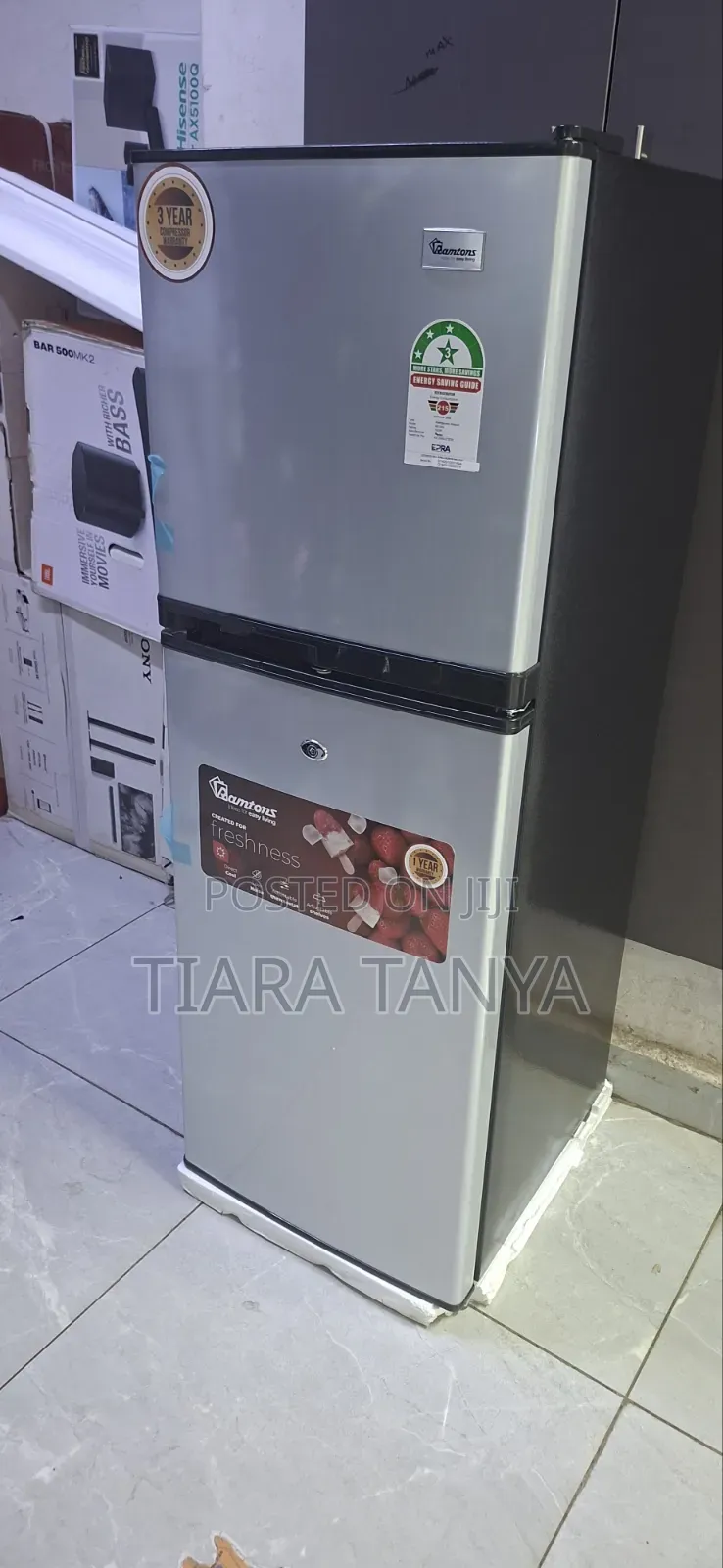Ramtons Double Door Rf 349 138 Litres Silver