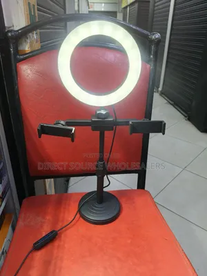 Portable Desktop Stand With 2 Smartphone Holders