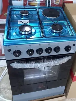 Eurochef Freestanding Cooker – 3 Gas Burners + 1 Electric Hot Plate