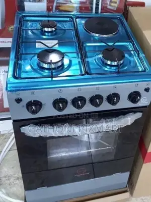 Eurochef Freestanding Cooker – 3 Gas Burners + 1 Electric Hot Plate