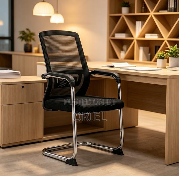 Office Chair : Mesh-Back Waiting Office Chai - thumbnail 3