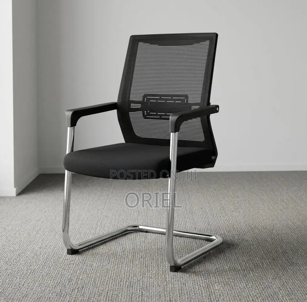 Office Chair : Mesh-Back Waiting Office Chai