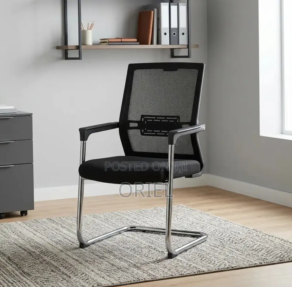 Office Chair : Mesh-Back Waiting Office Chai