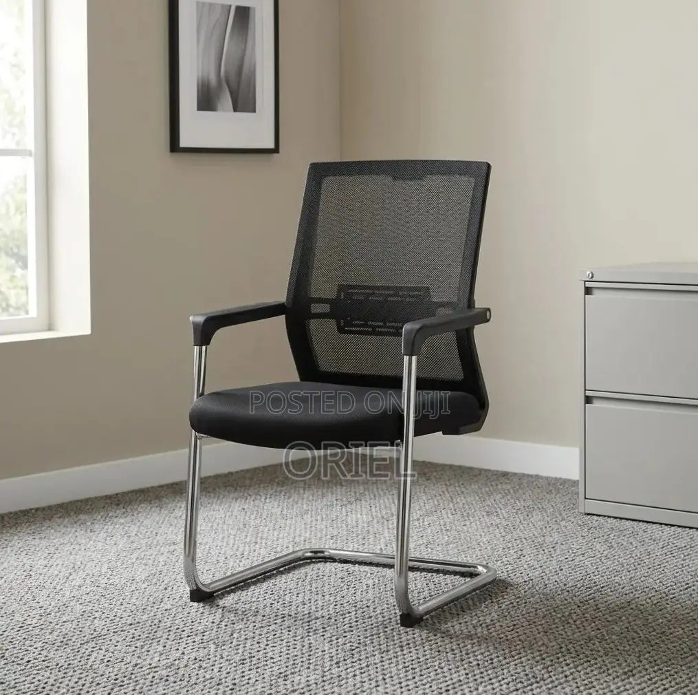 Office Chair : Mesh-Back Waiting Office Chai