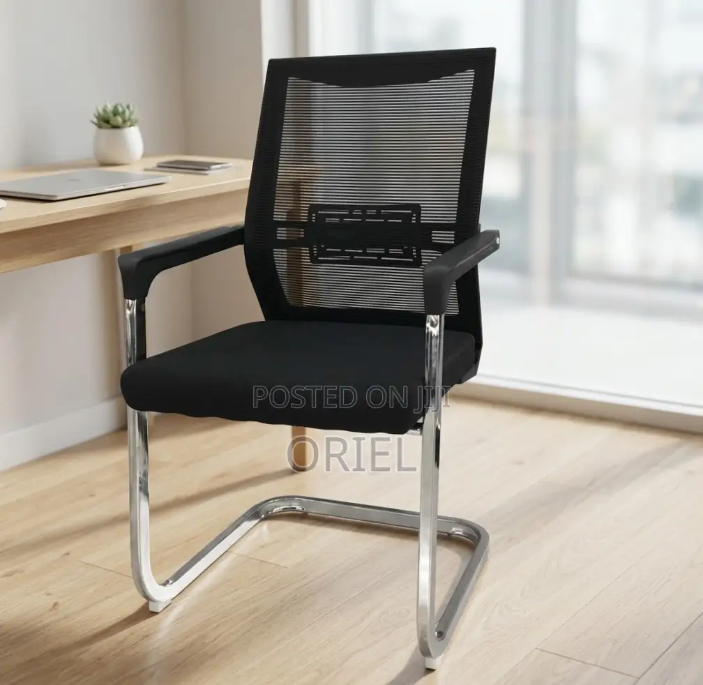 Office Chair : Mesh-Back Waiting Office Chai
