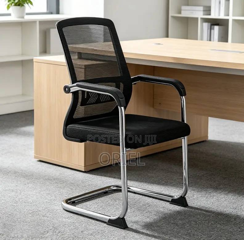 Office Chair : Mesh-Back Waiting Office Chai