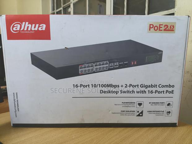 Desktop Switch Dahua 18-Port Unmanaged 16-Port PoE Switch - main view