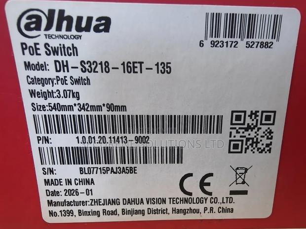 Desktop Switch Dahua 18-Port Unmanaged 16-Port PoE Switch - thumbnail 2