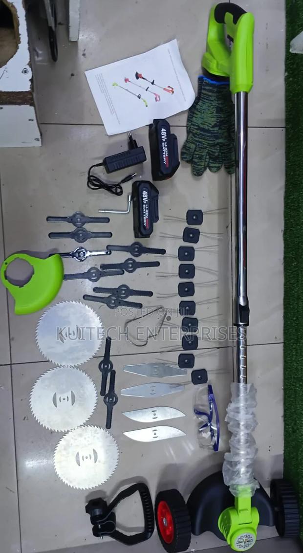 Multifunction Cordless Grass Cutter/ Battery-Powered Weed Wacker - main view