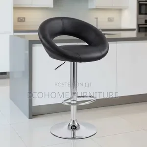 Bar Stool Brown Leather High Kitchen Counter Chair
