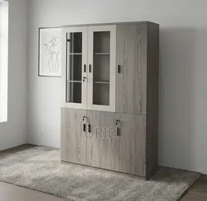 Office Cabinet : 3-Door Wooden Office Utility Cabinet