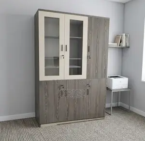 Office Cabinet : 3-Door Wooden Office Utility Cabinet