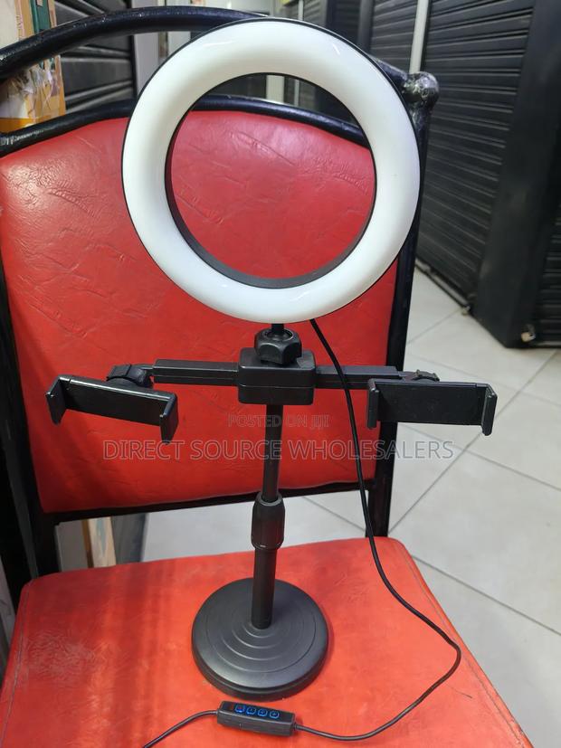 Double Phone Holder Desktop Stand – Compact Portable - thumbnail 3