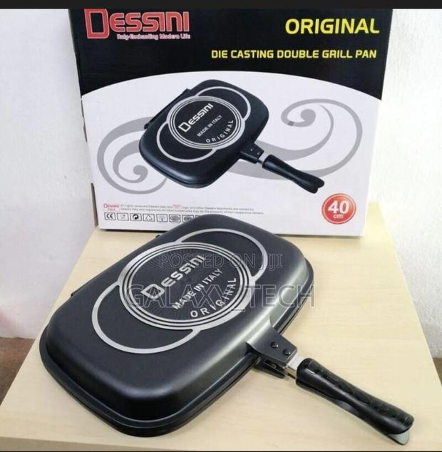 DESSINI ORIGINAL 40cm Die-Casting Double Grill Pan