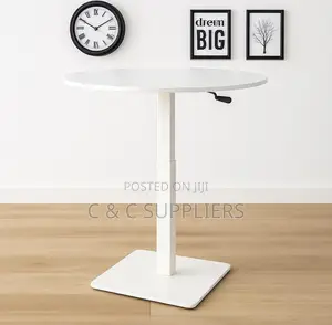 Modern Round Adjustable Dining Table.