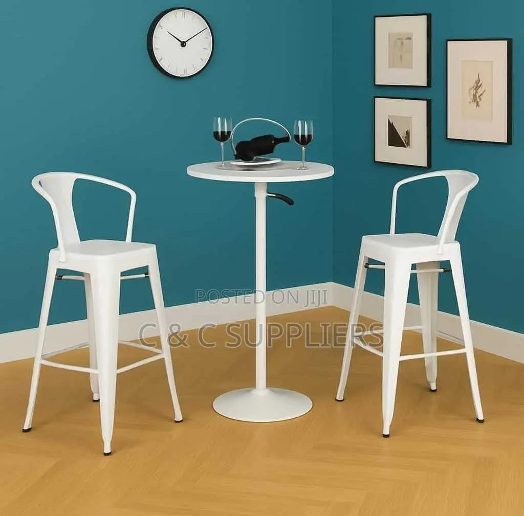 Modern Round Adjustable Dining Table.