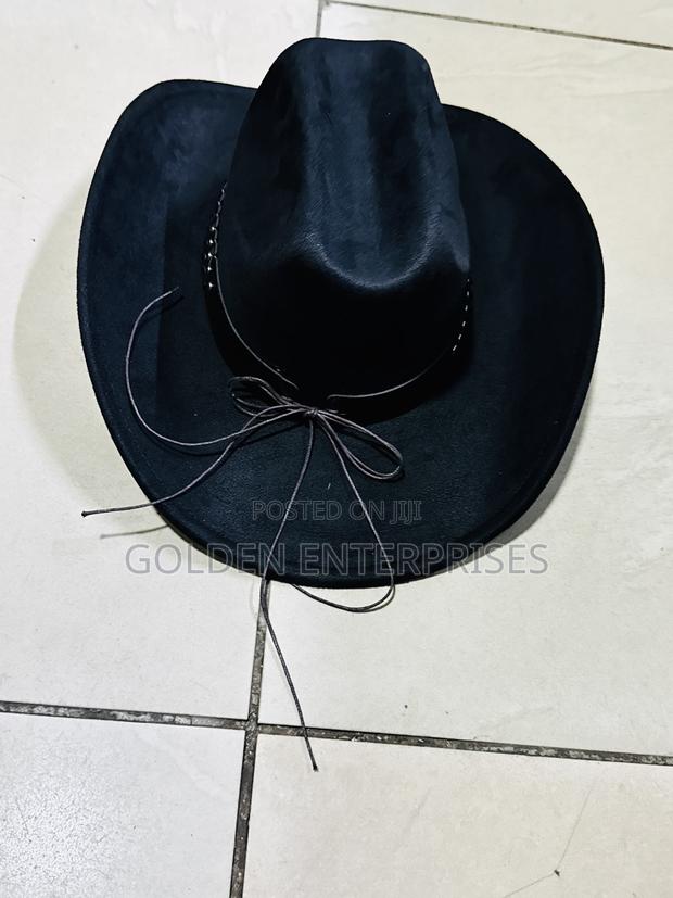 Black Bull Head Cowboy Hat - thumbnail 3