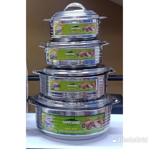 4pcs Happy Home Stainless Steel Hotpots - thumbnail 2