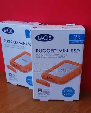 LaCie Rugged Mini External SSD 2TB, 40 Gb/S, 2.000mb/S, PC /Mac