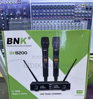 Original BNK BK8200 Dual Handheld UHF Wireless Microphone (Brand New)