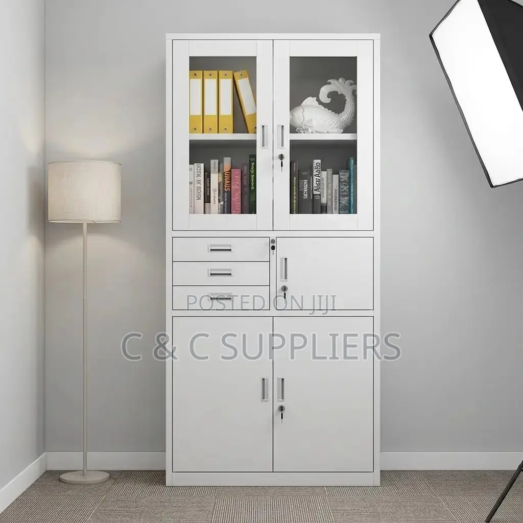 Lockable File Cabinet With a Safe.