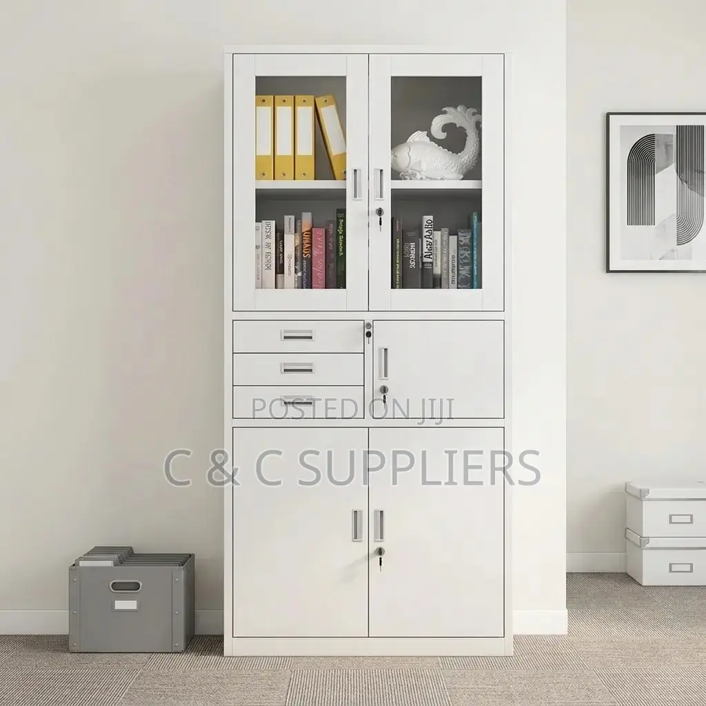 Lockable File Cabinet With a Safe.