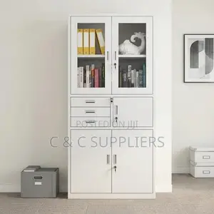 Lockable File Cabinet With a Safe.