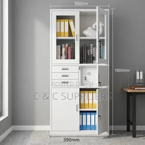 Lockable File Cabinet With a Safe.