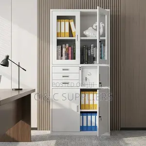 Lockable File Cabinet With a Safe.