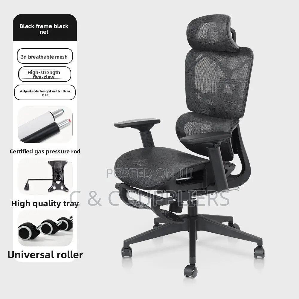 Executive Full Mesh Chair With Footrest