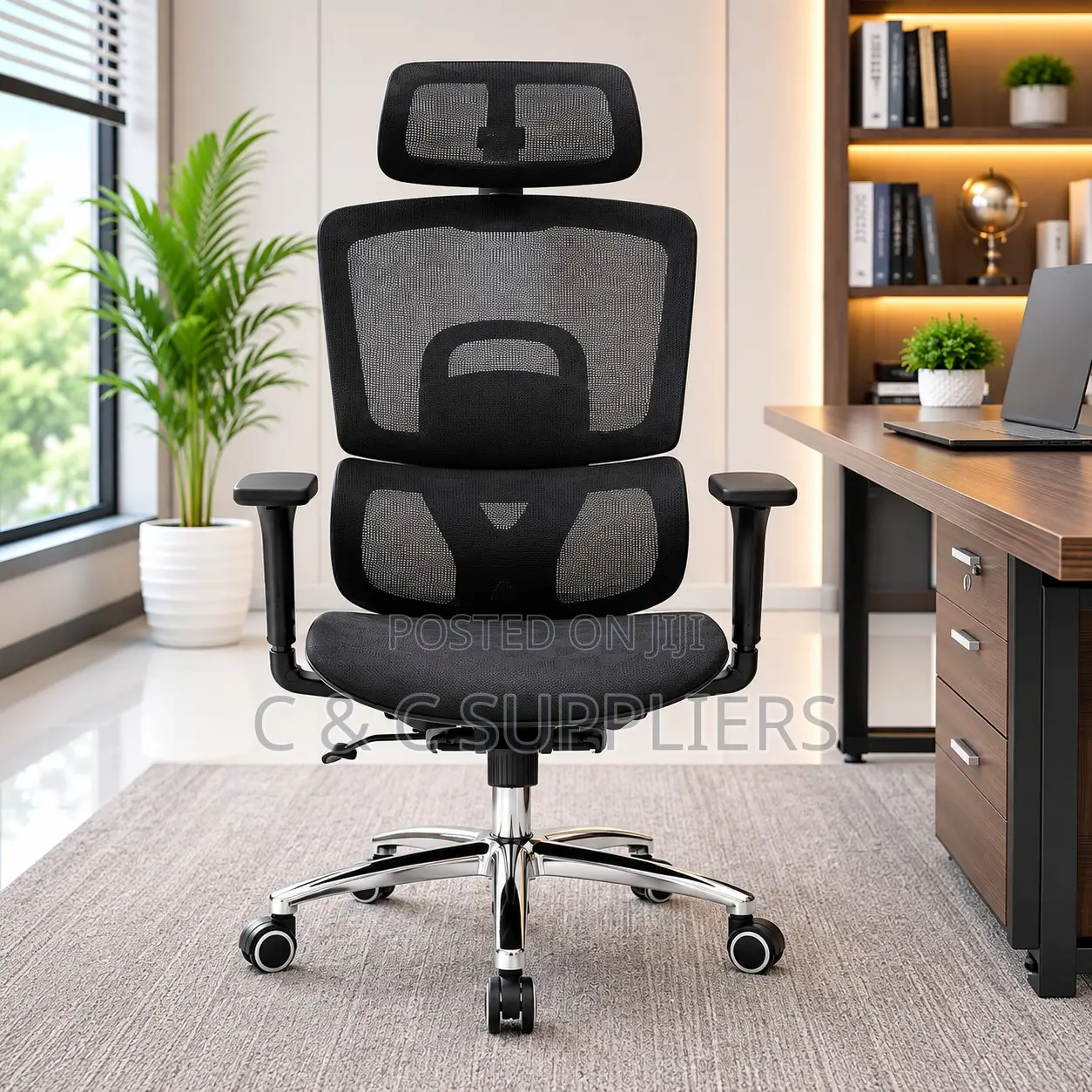 Executive Full Mesh Chair With Footrest