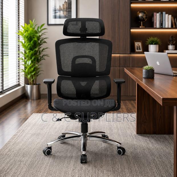 Executive Full Mesh Chair With Footrest - thumbnail 4