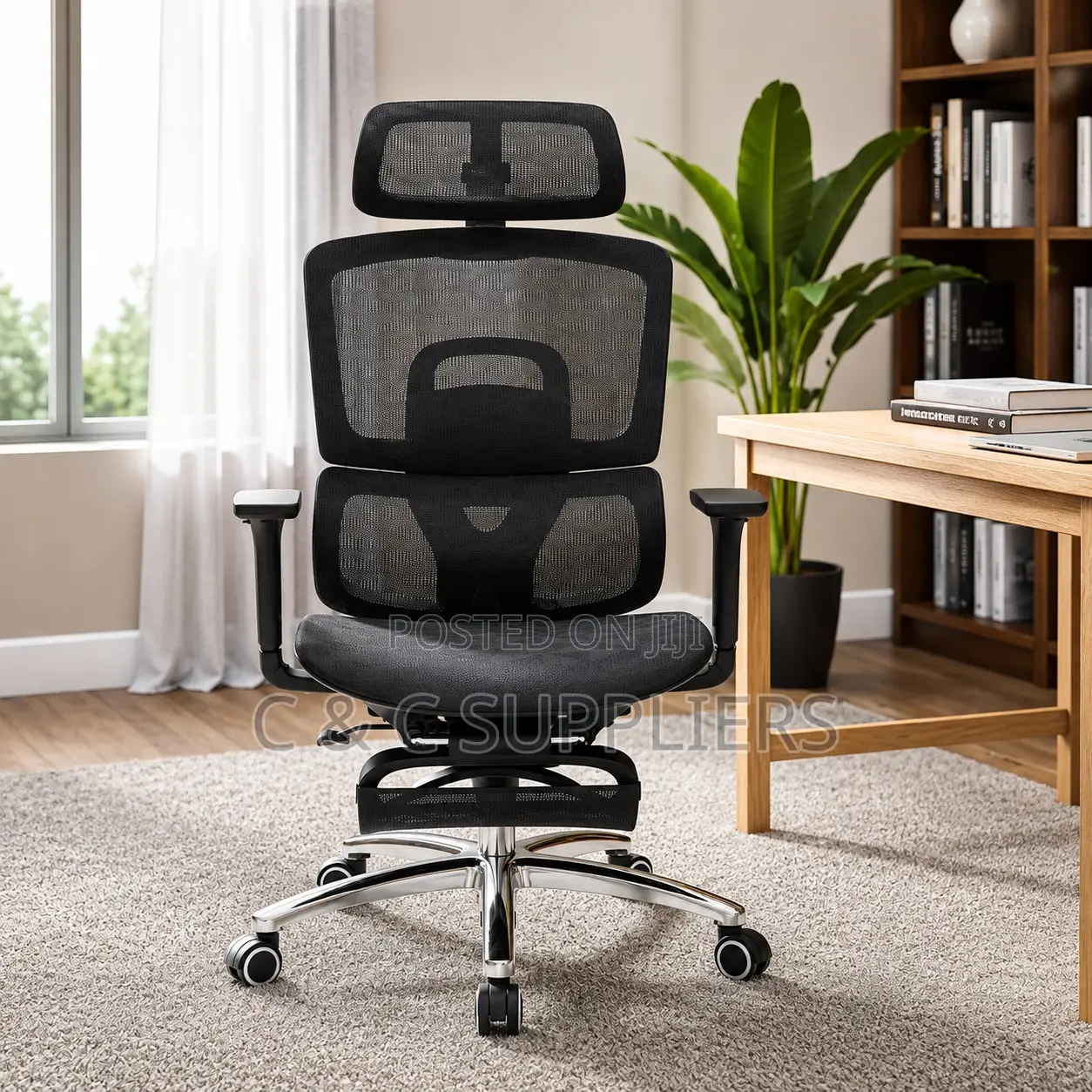 Executive Full Mesh Chair With Footrest