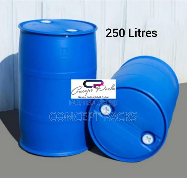 250L Blue Heavy Duty Storage Drums.