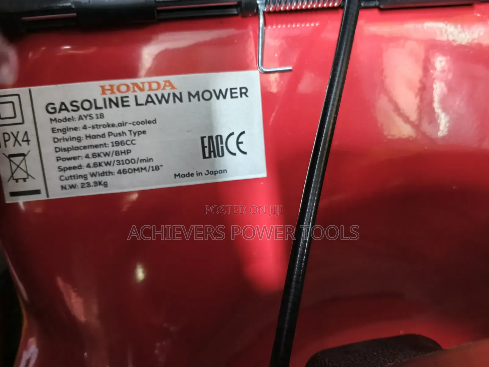 New Honda Lawn Mower Machine 8.0hp 196cc
