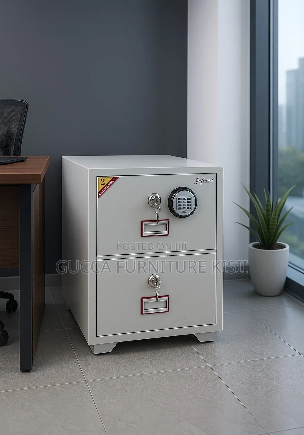 Fireproof Safe; 2-Drawer Diplomat Safe Fireproof