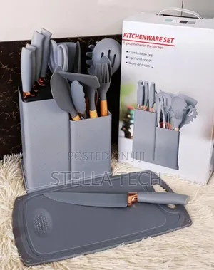 19 Pieces Silicon Spoon Set