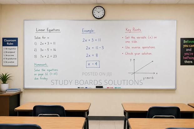 8ft × 4ft Magnetic Whiteboard — The Perfect Classroom Teaching Board