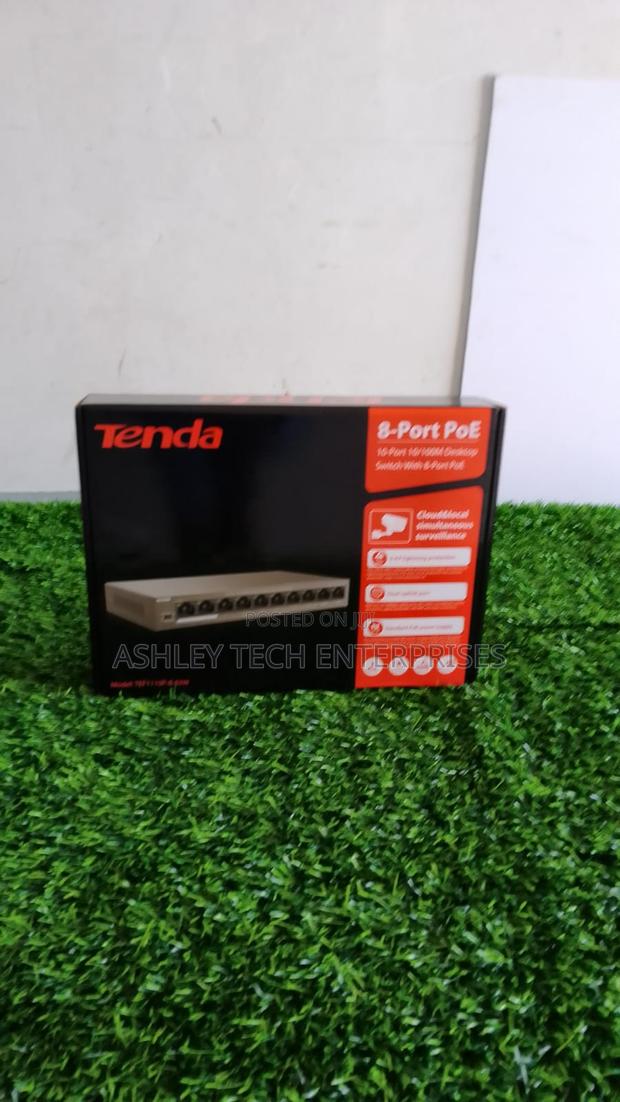 New Smart Tenda 8-Port PoE Switch – Power Data Over Ethernet