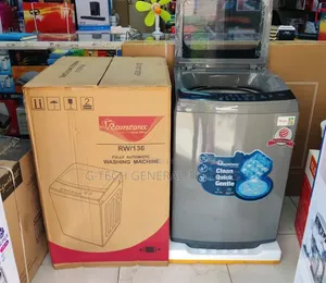 Ramtons RW/136 - Fully Automatic 12Kg Washer - Silver(1YR WRTY)