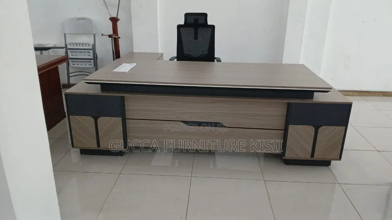 Office Desk; 2.4M Executive L-Shaped Office Desk