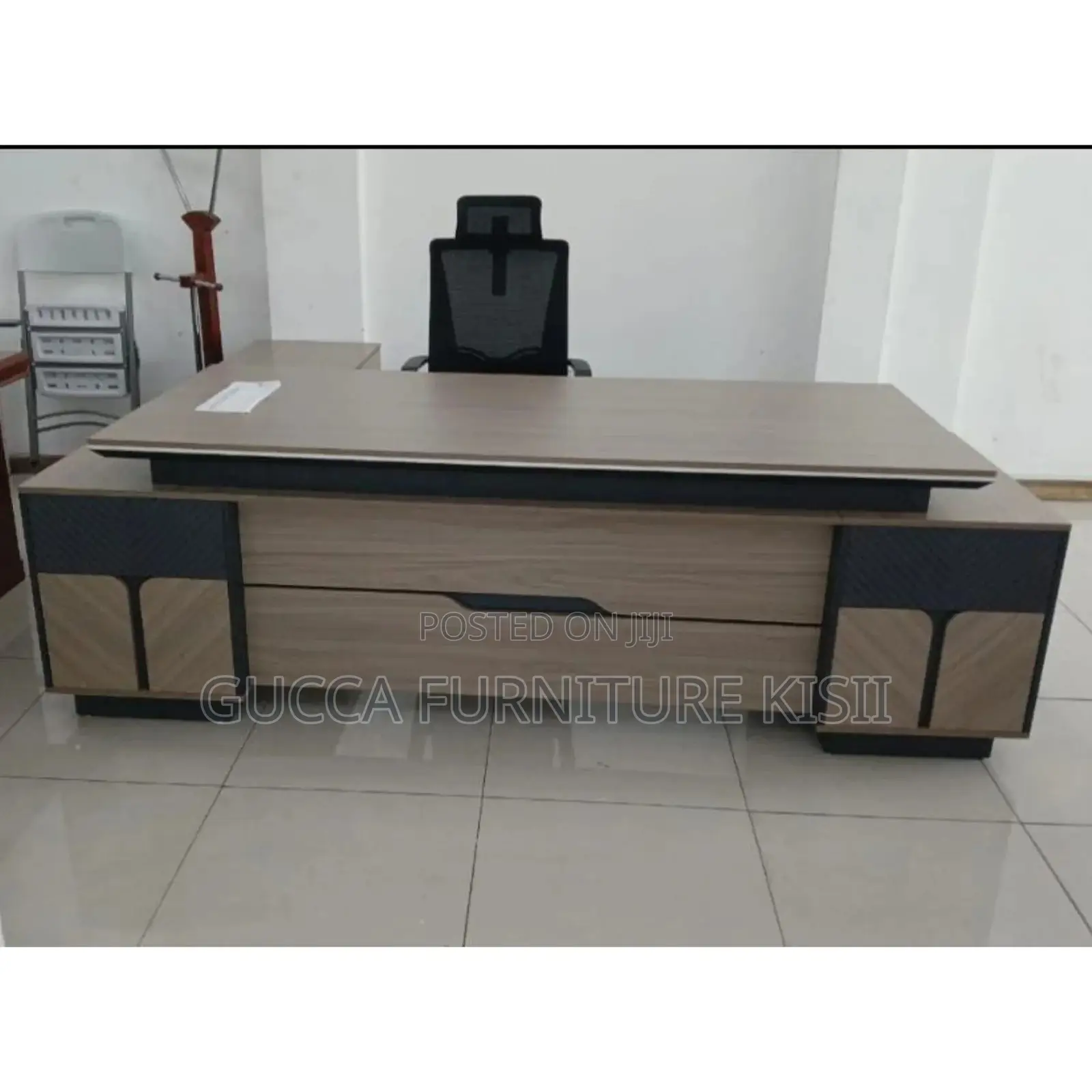 Office Desk; 2.4M Executive L-Shaped Office Desk